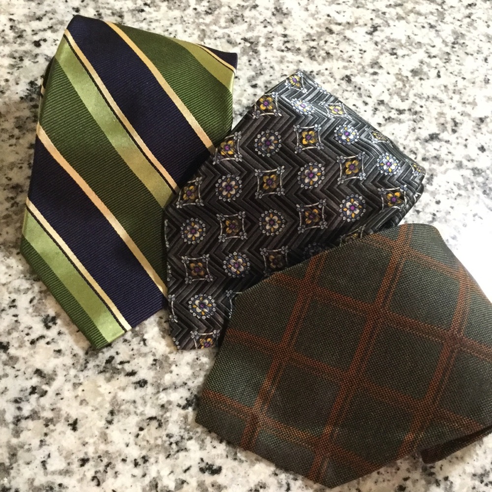 Joseph jos a bank lot of 3 silk ties